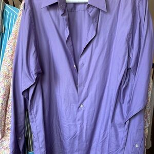 Calvin Klein Purple Dress Shirt Long Sleeve
